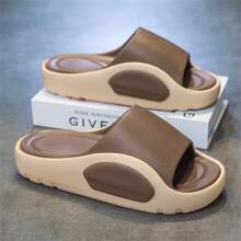 Men's New Slip-On Sandals, Fashionable Minimalist Outdoor Sports Casual Beach Thick Sole Non-Slip Slippers, Suitable For Daily Wear