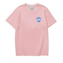 Skechers 1 paire Nouveau T-shirt à manches courtes décontracté pour couple unisexe d'été avec imprimé FHL223U100
