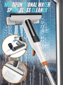 1pc Multifunctional Window Spray Mop With Silicone Squeezer, Household Cleaning Tool For Floor And Window, PVC High Quality Material Retractable Glass Cleaning Artifact, No Electricity Required, Suitable For Bathroom, Toilet, Kitchen, Wall - Multicolor - View 3