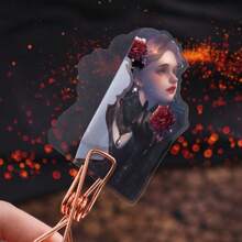 Romantic Rose Material Pack, New Vintage Dark Gothic Style Decorative Sticker Pack For Scrapbooking,School Supplies,Back To School - Multicolor - View 4