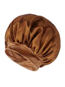 1 件装男士帽子纯色宽边弹力丝绸光滑缎面帽子男女皆宜，休闲舒适睡帽，护发帽 - 彩色 - 查看 22