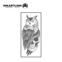 INKARTLINK INKARTLINK Magic Animal Head Temporary Tattoos | Herbal Juice Formula 15-Day Lasting | Semi-Permanent Realistic Fake Tattoos | Waterproof Sweatproof Fashionable Personalized Stickers | Wolf Head Lion Head Body Art | Music Festival Party Essential