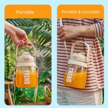 Vaso exprimidor portátil de 10 hojas con gran capacidad, exprimidor eléctrico multifunción para frutas y verduras