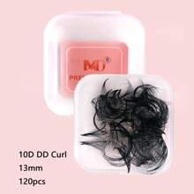 120片10D DD卷度睫毛簇 - 8-15mm D卷 - 预制睫毛簇，散装，适用于睫毛嫁接，打造蓬松浓密睫毛，手工制作，预制散装睫毛簇，睫毛嫁接 - D - 查看 14
