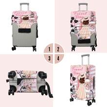 3-Pack Travel Luggage Cover Luggage Protector Anti-Scratch Luggage Cover Washable Luggage Cover Travel Luggage Cover Suitcase 18-32 Inch S+M+L (XL Not Included) - Cô gái xe đạp - Xem 3