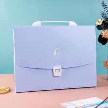 13 格 A4 折叠文件夹、学生公文包手提包、多层文件整理器、PP 防水试卷收纳