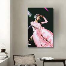 Framed Chaewon LE SSER  AFIM Perfect Night Album Cover Kpop Artist Canvas Poster Bedroom Decor Sports Landscape Office Room Decor Poster Gift Birthday Party Decor, Mother's Day New Year Easter Gift,  Home Living Room Office Wall Decor, Perfect Gift And Wall Decoration - Framed - View 3