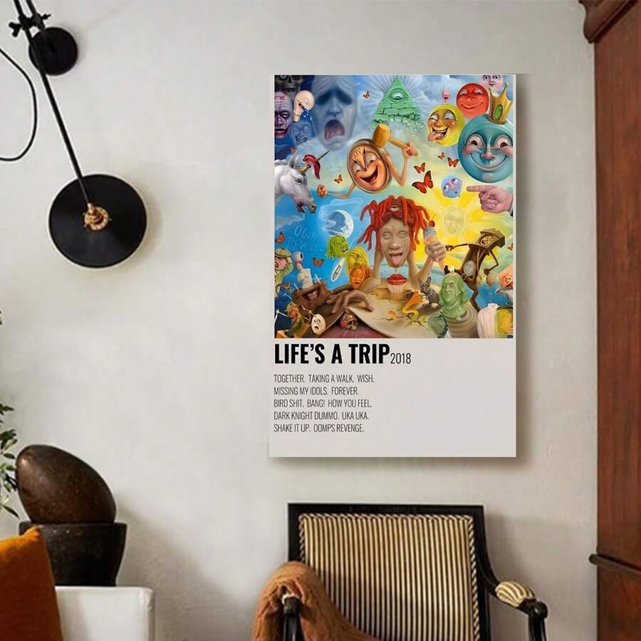Framed , Life's A Trip Poster - Album Cover Print - Trippie Redd ...