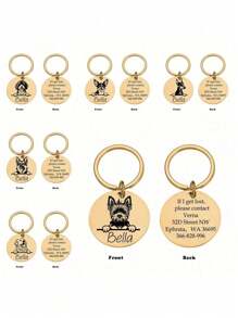 Ed Cute Dog Tag, Bone Dog Tag, Personalized Dog Tag, Customized Dog Tag, Dog ID Tag, Dog Collar Tag, PET ID Tag