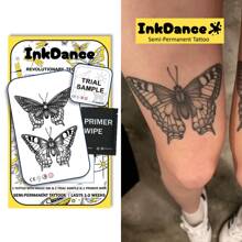 1 Kit Revolutionary Technology Tattoos, Semi-Permanent Tattoos, Temporary Tattoos, Fake Tattoos, Water-Resistant, Authentic Tattoo Look, Plant-Based Tattoo, Durable, Realistic, Butterfly, Butterflies, D026