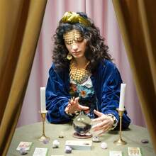 女士肚皮舞服装套装，波西米亚风硬币臀巾，硬币手链，钓鱼耳环，小硬币发链，项链，适合演出舞会 - 彩色 - 查看 2