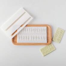 1set DIY Mini Letter Number Font Set Alphabet A-Z Letter Number Symbol Signature Stamp Fondant Cookie DIY Printing Embossing Mold Biscuits Cutter Cake Baking Tool Accessories For Birthday Mother's Day Bridal Shower Wedding Party Favor Supplies