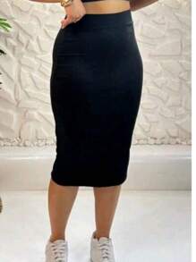 Ribana Skirt Elegance, Modernity And Comfort In One Look! - Black - View 2