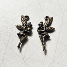 10 件复古合金护身符饰品、古铜吊坠、DIY 珠宝制作配件 - 銅色 - 查看 10