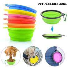 Multi-Functional Cat/Dog Lover Gift And Dog/Cat Mom Love Pet Foldable Silicone Bowl, Colorful Portable Design, For Dog Lover And Dog Mom Loves & Cat Lover And Cat Mom Loves, Safe , Easy To Store
