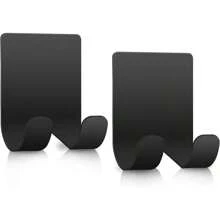 2pcs Strong Stainless Steel Adhesive Hook, Stainless Steel Hook, Kitchen Door, Clothes Wall, Clothes Hook, Nail Free