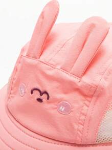 mini bala Kids' Lightweight Breathable Sun Hat, Summer Design For Boys And Girls - Pink Orange - View 6