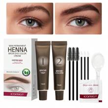 ICONSIGN 二合一眉毛凝胶染色剂，15ml+15ml，防汗，持久，自然立体效果，适合狂野眉毛