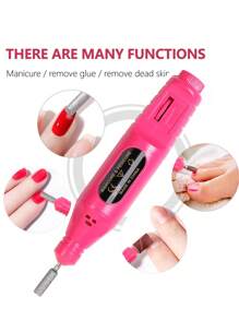 16pcs Nail Art Kit: UV/LED Nail Lamp, Nail Remover, 4-Way Nail Buffer Block, Nail Dust Brush, Push Stick, Polishing Bloc, Cuticle Pusher, Nail Clipper, Finger Separator, Best Gift For Women, Salon & Home DIY Manicure