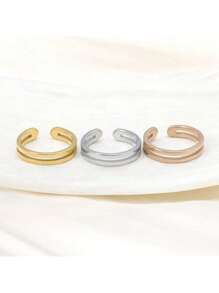 1pc Adjustable Foot Ring, Fashion Open Toe Knuckle Ring, Sexy Foot Jewelry - Silver - View 2