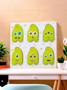 1 件儿童木制拼图，颜色鲜艳，多个主题 - 复活节彩蛋、面部表情匹配、动物、交通工具等，幼儿益智玩具，培养精细运动技能和解决问题的能力，男孩和女孩的生日礼物，复活节礼物