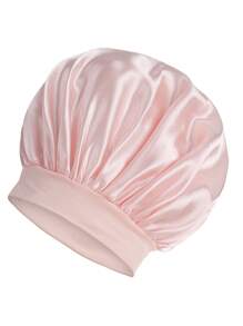 1 件装男士帽子纯色宽边弹力丝绸光滑缎面帽子男女皆宜，休闲舒适睡帽，护发帽 - 彩色 - 查看 21