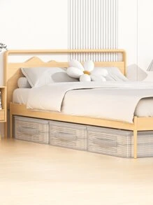 1 件可折叠大容量白色卧室床下收纳袋，可移动包装袋，衣柜收纳袋，地毯收纳袋，季节性衣物/床上用品收纳袋，适用于客厅和卧室