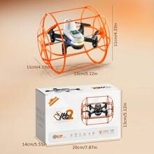 Juguete Drone S166 con dos baterías, con modo de trepar paredes/vuelo/rodar por el suelo, con múltiples modos de juego; anti-colisión, resistente a caídas, vuelo estable, modo sin cabeza, fácil de operar. Un divertido regalo de cumpleaños.