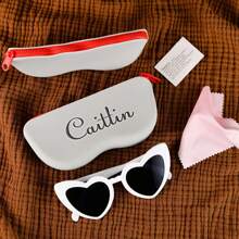 Personalized Silicone Glasses Case, Fashionable Contrast Color Silicone Glasses Frame Storage Pouch, Cute Makeup Brush Bag, Macaron Color Coin & Earphone Pouch, Portable & Adorable, Gift For Wife, Girlfriend, Best Friend, Classmate, Teacher, Business Gift, Customized Gift, Thanksgiving Gift, Valentine's Day Gift, Mother's Day Gift, Birthday Gift