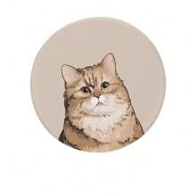 1个可爱猫咪硅胶杯垫，吸水杯垫，耐热牙刷架，速干浴室餐垫，装饰桌面支架 - 彩色 - 查看 15