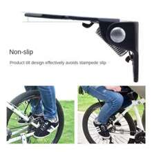 山地自行车后座垫、后轮安装自行车踏板、折叠脚垫、自行车配件、防滑支架 - 黑色 - 查看 5