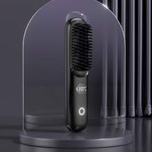2-In-1 Portable Straightener/Curler, 3 Temperature Settings, Constant Temperature Anti-Scald, LED Display, USB Rechargeable Ionic Comb, 2000mAh Lithium Battery, USB-C Charging, Ideal Travel Companion And Gift For Women - Multicolor - View 14