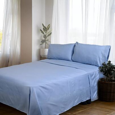  Juego de Sábanas Queen Size 2800 Hilos Extra Suave Premium Lisa Soft Nature