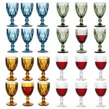 派对鸡尾酒玻璃器皿套装，香槟杯，红酒杯，经典优雅透明香槟杯，可重复使用，适用于结婚周年纪念日生日派对 - 彩色 - 查看 12