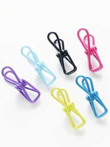 10 stuks voedselclips, tangen, zelfbedieningsclips voor sandwiches, gecoate stalen clips voor het afdichten van voedselverpakkingen, bakgereedschap, kookvoedselclips, keuken, kamperen, picknick, barbecue, huishoudelijke clips voor kleding, handdoeken, sokken, ondergoed
