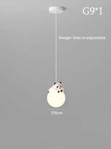 LED Cute Animal Children's Room Chandelier, G9 Light Source, 1.5m Adjustable Pendant Rope, Suitable For Children's Room, Bedroom, Corridor Decorative Lighting, Warm Atmosphere Light
