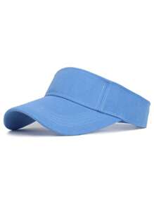 Summer Sun Hats Men Women Cotton Adjustable Visor UV Protection Top Empty Solid Sport Tennis Golf Running Sunscreen Baseball Cap
