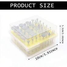 50pcs Diamond Burs Set, Diamond Coated Carving Tools, 1/8" (3mm) For Rotary Tool, Suitable For Polishing Ceramic, Glass, Jewelry, Metal, Stone