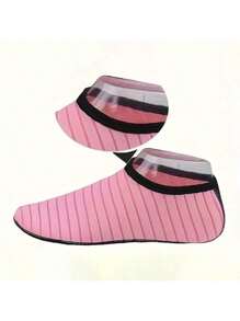 1pc Quick-Dry Beach Socks With Soft Sole For Snorkeling, Swimming, Boating, Hiking, Surfing - Breathable And Lightweight, Beach Essentials, Pool Float - Pink - View 6