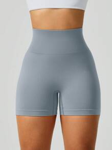 NcmRyu 1 件女士无缝弹力瑜伽健身健身房跑步运动短裤，春夏