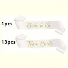 14pcs Hen Party Sashes Set Bride Tribe Sashes Bride To Be Hen-Night Bridal Wedding Shower Bachelorette Party - A - View 2