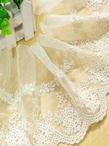 1yard Embroidery Lace Lace Flower Leaf Mesh Clothing Lace Accessories Mesh 13.5cm Fabric