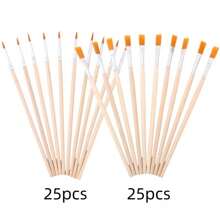 100pcs/50pcs/30pcs/10pcs Wooden Handle Drawing Pen, Art Supplies Suitable For Fine Art Painting And Outline Sketching,Back To School,School Supplies