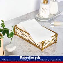 25/50/75/100 chiếc Khăn ăn dùng một lần Linen Feel trong phòng tắm, Khăn lau dùng một lần cho khách trong phòng tắm mềm mại, Giấy khăn ăn thấm hút, Khăn tay dùng một lần cho phòng tắm, Tiệc tùng, Đám cưới, Bữa tối, Vàng, 12" X 17" - trắng - Xem 8