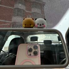 Bubu Dudu Ornamente Handy Computer dekorative Artikel Rückseite Heimdekoration süße Panda Puppe Kawaii Cartoon Anime Figur Bär Auto Bildschirm Dekorationen Mutter Geschenk Plot Geschenk Paar