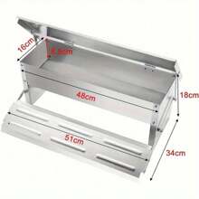 Auto Chicken Feeder 5KG Aluminium Treadle Poultry Feeder Ratproof Water-Resistant Self Opening Feeder For Chicken Ducks Most Poultry - Silvery - View 4