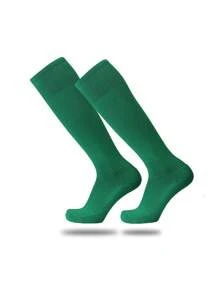 1 Pair Children Over-The-Knee Football Socks, Ages 2-12, Solid Color, Non-Slip Towel Bottom, Thickened Sports Socks, Suitable For Outdoor Sports, Cycling, Hiking, Football, Running And Outdoor Activities - Multicolor - View 18