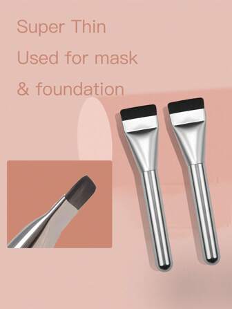 1支全新超平头粉底刷，无痕粉扑，打造无瑕妆容，化妆师必备旅行便携，可作粉底刷、遮瑕刷、腮红刷、修容刷、古铜粉刷、散粉刷等使用。