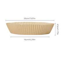 50/100 pièces Papier jetable pour friteuse à air, papier de cuisson en silicone, ronds absorbants hautes températures, accessoires de cuisson