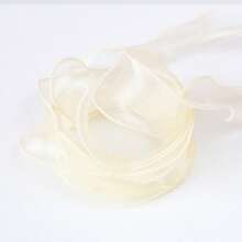 “2.2 米缎带，用于发饰和礼品包装 - 波浪卷发包，鱼尾透明闪光缎带，用于装饰点缀”